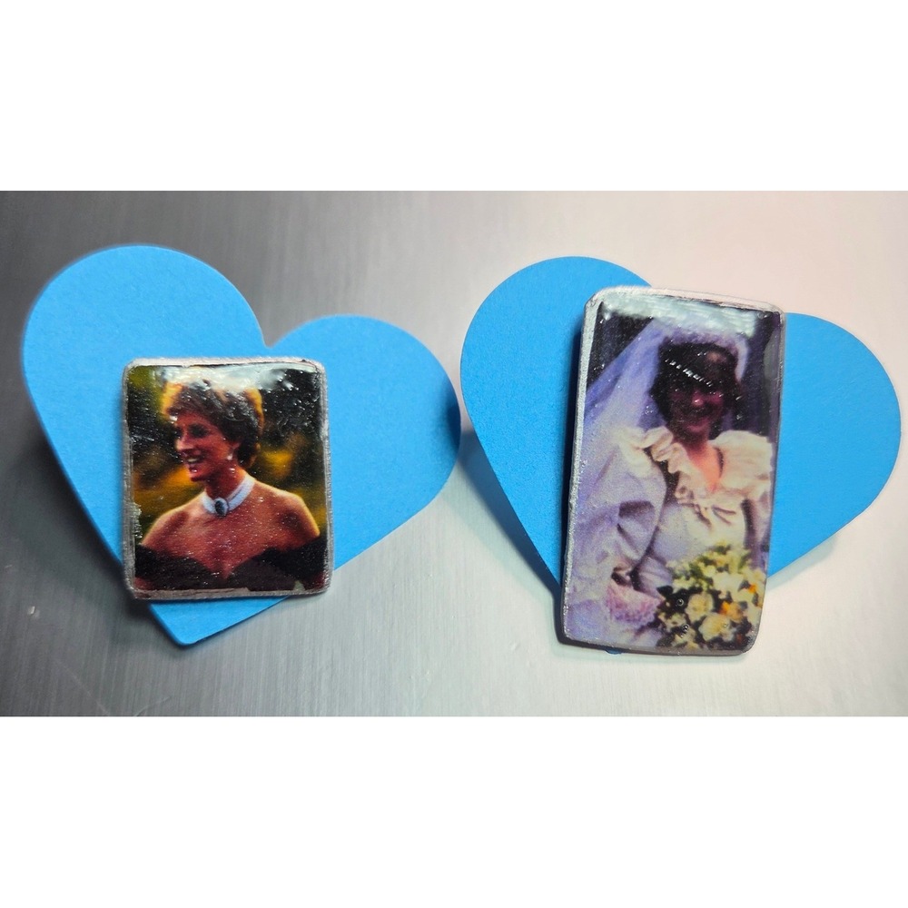 Handmade Princess Diana Pin Set Revenge Dress & Royal Wedding Gown Handmade
